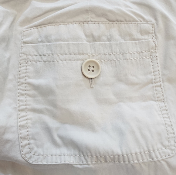 LOFT Petites Khaki Cargo Pants Size 8P Lightweight Utility Ankle - Picture 7 of 9